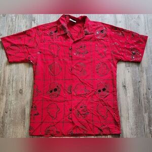 Vintage Buda Bean Harlem RARE Hip Hop Faces Button Up Shirt‎ Mens XL